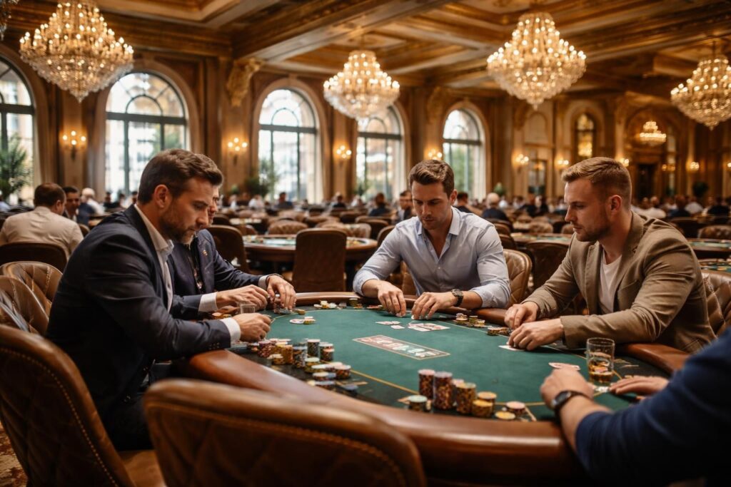 découvrez le luxe incomparable de la salle de poker the venetian aux usa, un univers exclusif où élégance et ambiance raffinée se rencontrent pour une expérience unique.